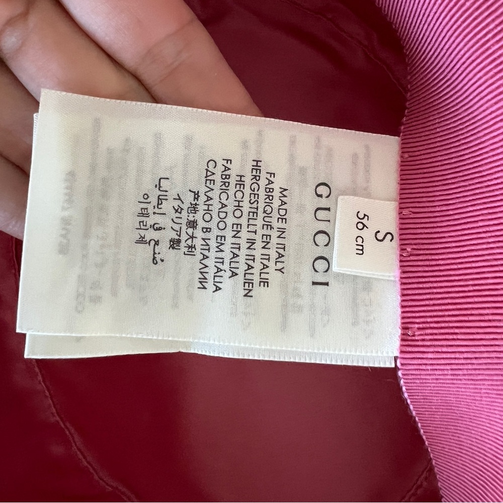 GUCCI Straw Hat Beige with Black Ribbon & Bee - Picture 6 of 9